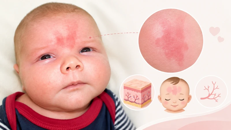 Bớt cá hồi thường biểu hiện bằng các dát phẳng màu hồng nhạt đến đỏ nhạt trên da