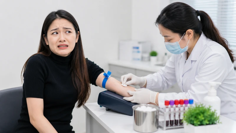 Triệu chứng của hội chứng sợ máu thường xuất hiện khi người bệnh nhìn thấy máu