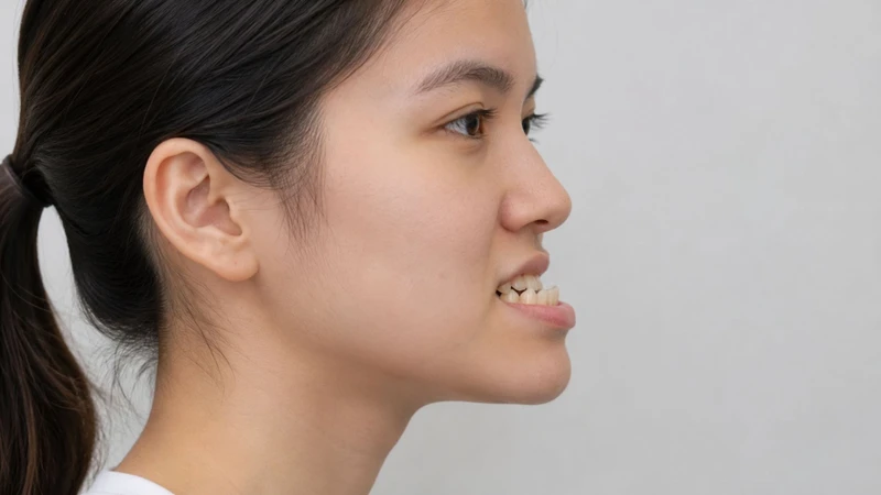 Răng cửa hàm dưới nằm phía trước răng cửa hàm trên là dấu hiệu đặc trưng của khớp cắn ngược