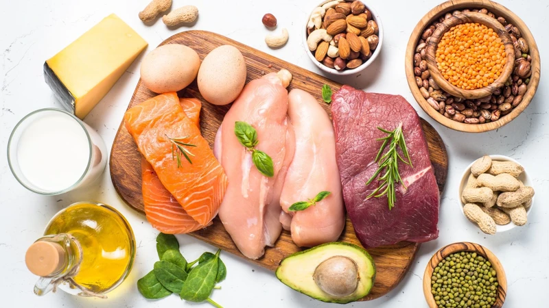 Ưu tiên rau xanh, trái cây, ngũ cốc nguyên hạt và các nguồn protein phù hợp