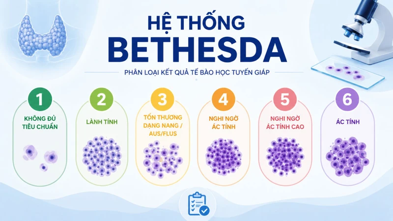 Hệ thống Bethesda là hệ thống chuẩn hóa cách phân loại và báo cáo kết quả tế bào học của mẫu tuyến giáp thu được bằng phương pháp chọc hút kim nhỏ (FNA)