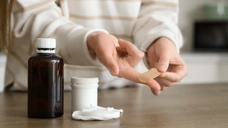 Sau khi xử lý ban đầu, nên che phủ vết thương bằng gạc vô khuẩn hoặc băng cá nhân