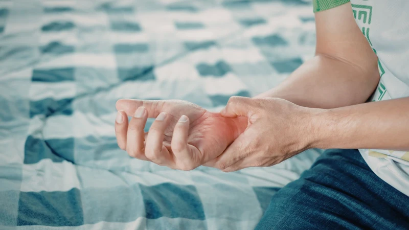 Đau tại vùng cổ tay là triệu chứng điển hình của bong gân cổ tay