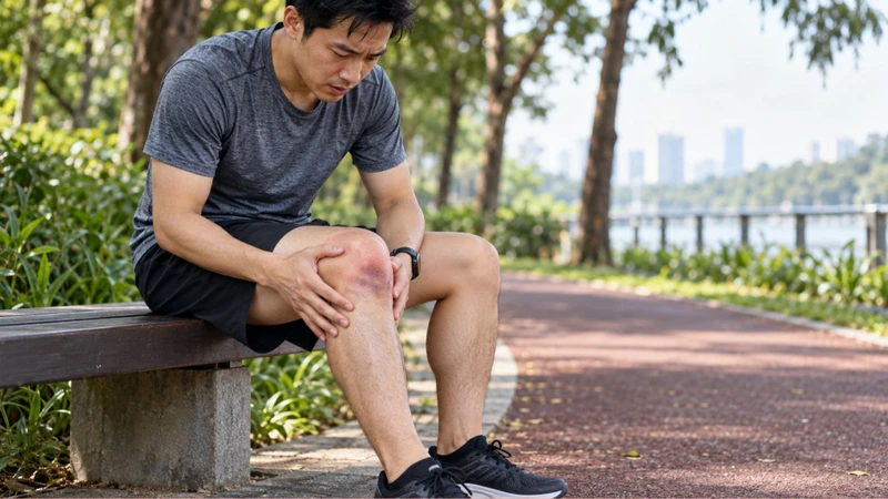 Sưng đỏ hoặc bầm tím ở khớp là dấu hiệu cần chú ý