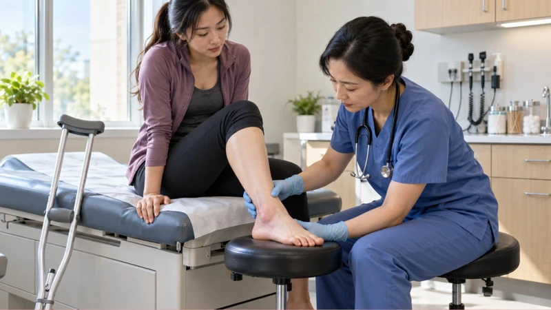 Không thể đứng vững sau chấn thương cổ chân cần đi khám