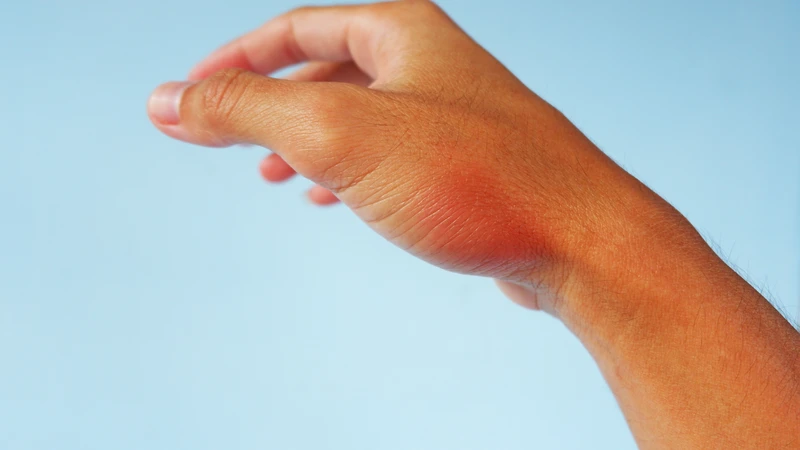 Dấu hiệu nhiễm trùng da thường khởi phát từ việc vùng da bị đau và sưng đỏ