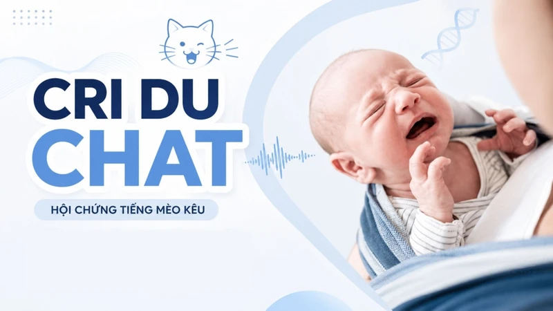 Hội chứng Cri du Chat, hay hội chứng tiếng mèo kêu, liên quan đến tình trạng mất một đoạn trên nhánh ngắn của nhiễm sắc thể số 5