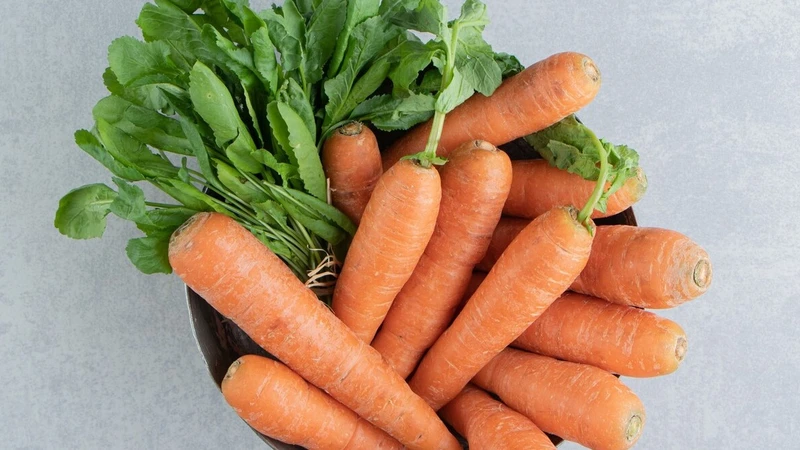 Cà rốt giàu beta carotene được sử dụng nhiều