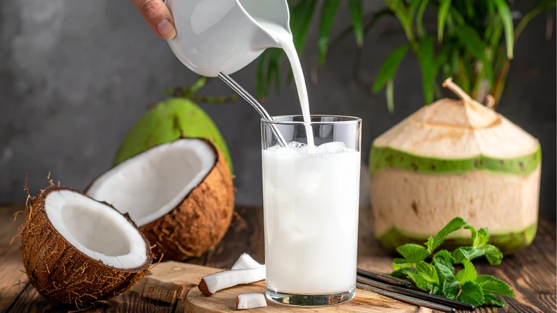 Sữa dừa là lựa chọn tuyệt vời cho những ai yêu thích sự đậm đà