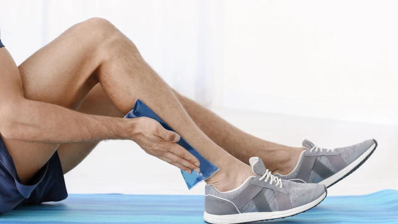 Chườm lạnh là một cách chữa căng cơ khi đá bóng hiệu quả và nhanh chóng