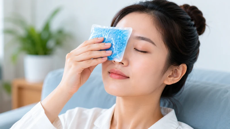 Cách chữa sưng mí mắt trên nhanh nhất? Chườm đúng cách có thể giúp giảm sưng mí mắt trên