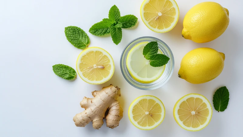 Chanh giàu vitamin C, còn gừng có tính ấm