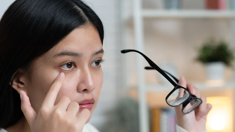 Cận thị không được điều chỉnh đúng có thể khiến mắt phải điều tiết liên tục, dẫn đến tình trạng mỏi mắt, nhức đầu