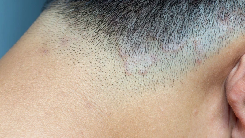 Lác đồng tiền ở da đầu thường khó điều trị hơn do nấm xâm nhập sâu vào nang tóc