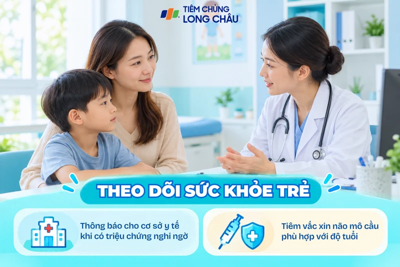 Phụ huynh cần theo dõi sức khỏe trẻ, phối hợp với cơ quan y tế và tư vấn tiêm vắc xin phù hợp