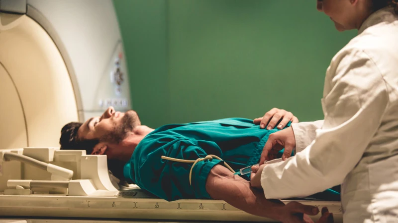 Chụp MRI có tiêm thuốc cản quang là người bệnh được tiêm thuốc đối khi chụp