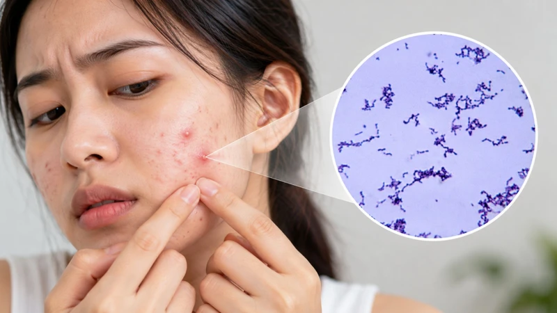 Cutibacterium acnes là vi khuẩn thường trú trên da và có liên quan đến mụn