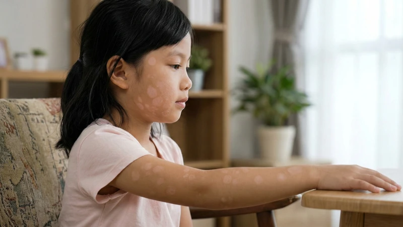 Da nổi đốm trắng không ngứa thường liên quan đến rối loạn sắc tố da