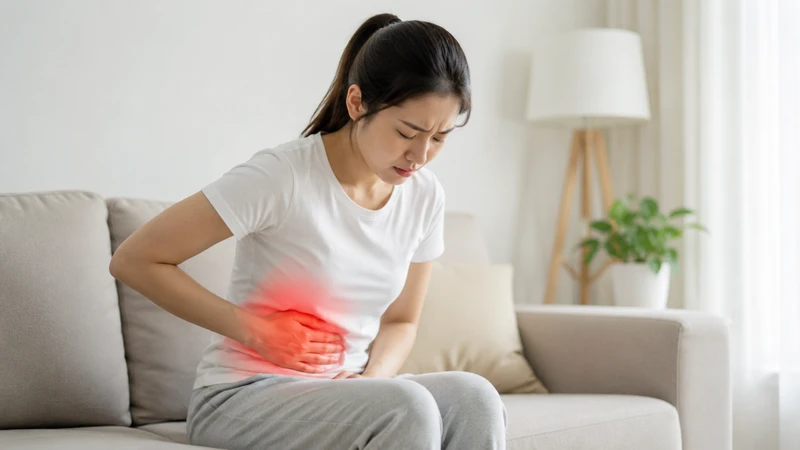 Đau bụng bên phải ngang rốn cần theo dõi triệu chứng đi kèm