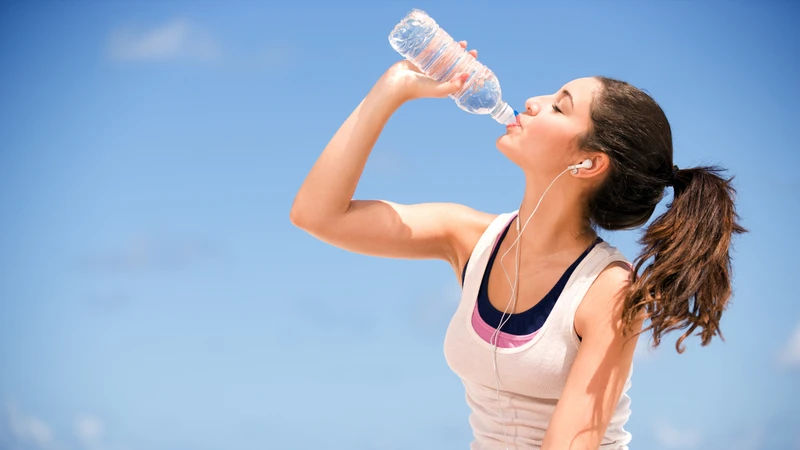 Uống đủ nước giúp phòng ngừa đau đầu khi thời tiết nắng nóng