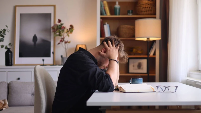 Đau đầu kéo dài và căng cứng vùng cổ vai lưng là một trong những dấu hiệu bị stress nặng