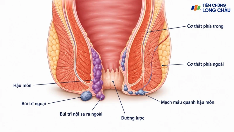 Dấu hiệu bị trĩ khi mang thai có thể gồm đau rát, ngứa, chảy máu và búi trĩ