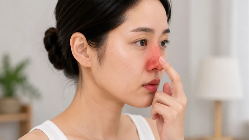 Sưng đỏ kéo dài có thể là dấu hiệu nâng mũi bị viêm cần chú ý