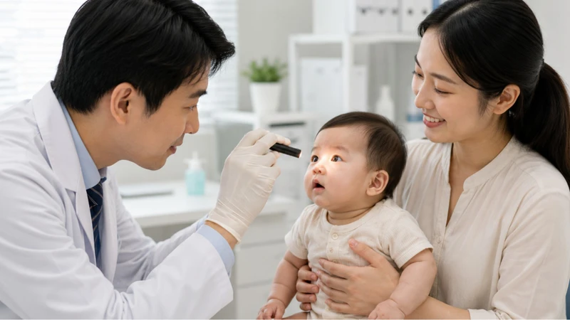 Dị tật mắt bẩm sinh ở trẻ có thể được phát hiện ngay sau sinh, qua thăm khám lâm sàng