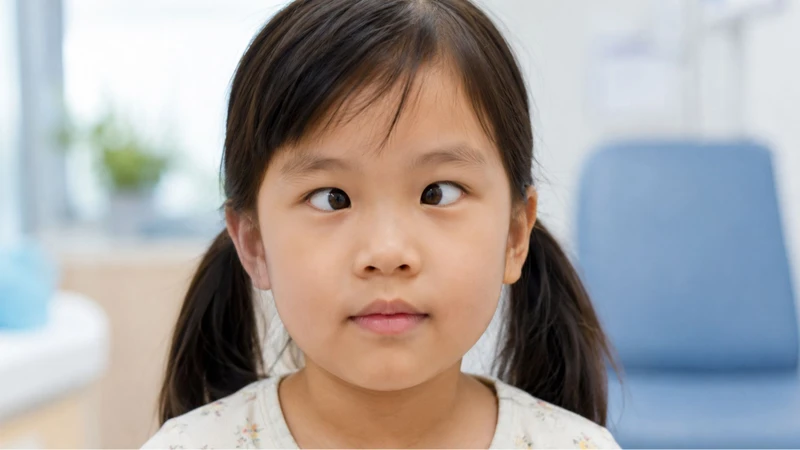 Lác bẩm sinh ảnh hưởng đến sự phát triển thị giác hai mắt của trẻ