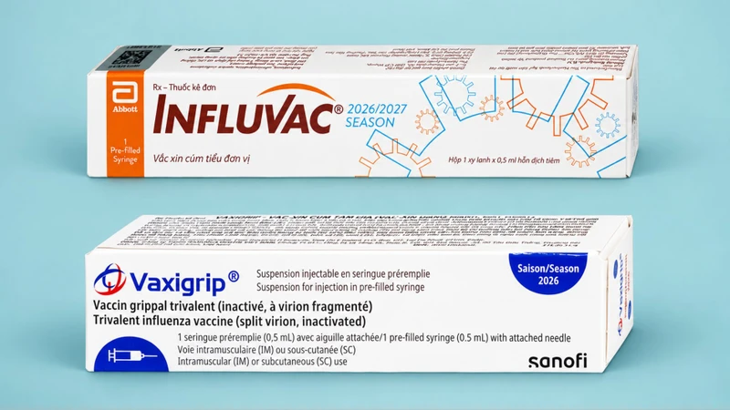 Vắc xin cúm Vaxigrip và Influvac Tetra đang lưu hành tại Việt Nam