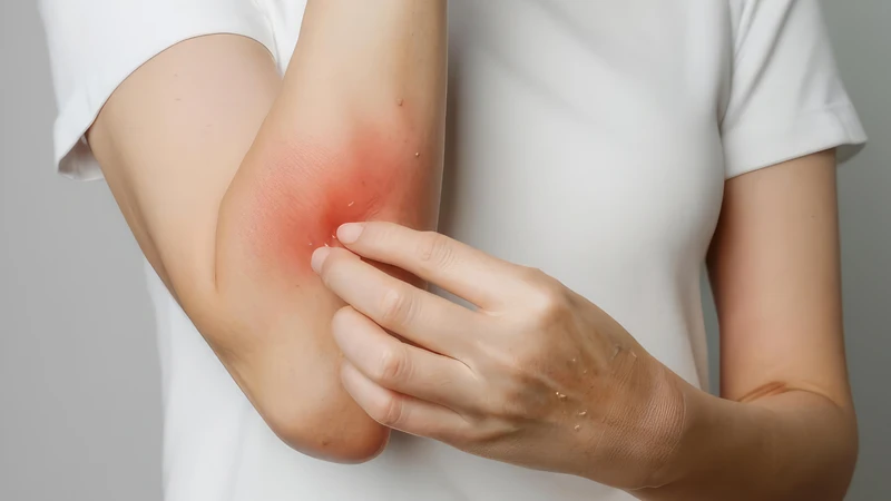 Eczema thường gây ngứa, đỏ da, khô và bong tróc