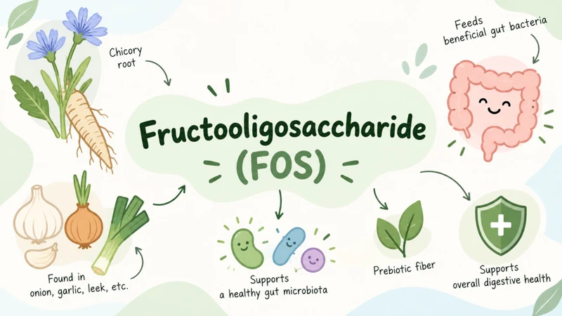 Fructooligosaccharide (FOS) là một loại carbohydrate được cấu tạo từ các chuỗi fructose ngắn