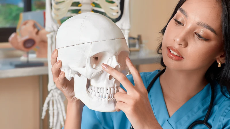 Gò má cao thường liên quan đến cấu trúc xương và mô mềm vùng mặt