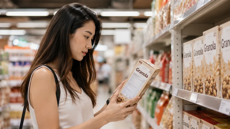 Đọc kỹ nhãn dinh dưỡng là bước quan trọng để chọn granola lành mạnh