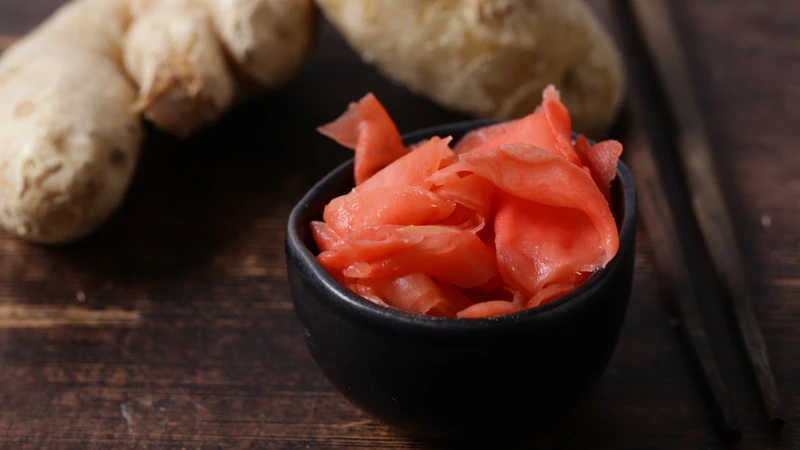 Gừng sushi giúp cân bằng vị giác khi ăn