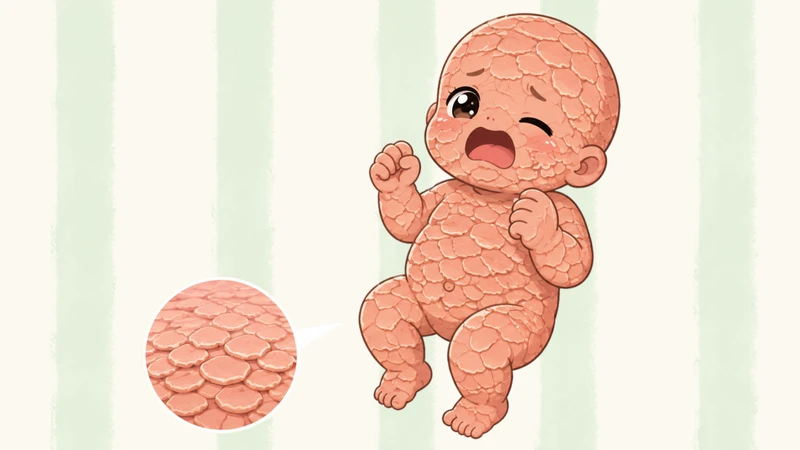 Biểu hiện của Harlequin ichthyosis thay đổi theo từng giai đoạn phát triển