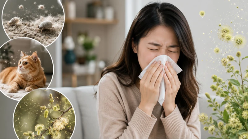 Dị ứng phấn hoa, bụi và lông thú là nguyên nhân thường gặp gây hắt xì