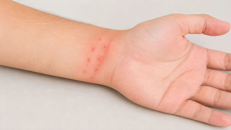 Hình ảnh ghẻ ngứa ở cổ tay