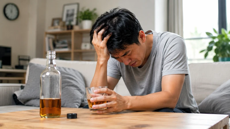Hội chứng cai rượu xảy ra sau khi ngừng hoặc giảm rượu ở người lệ thuộc