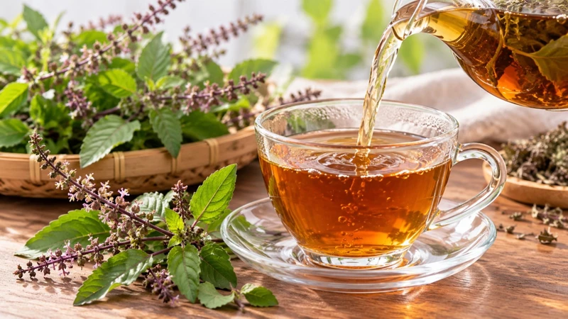 Trà hương nhu là thức uống được sử dụng trong một số thực hành truyền thống