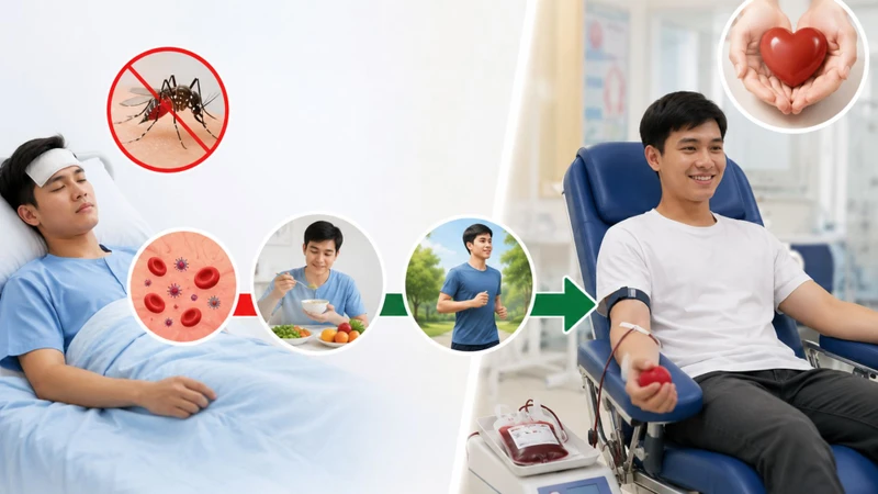 Khỏi sốt xuất huyết 6 tháng và đủ sức khỏe là bạn đã có thể hiến máu cứu người