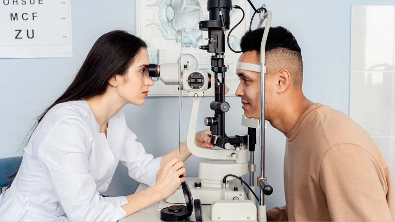Đau mắt kèm giảm thị lực là dấu hiệu cần được kiểm tra sớm
