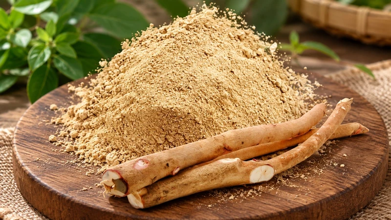 Mật nhân có thể được sử dụng dưới dạng rễ khô, bột hoặc chiết xuất