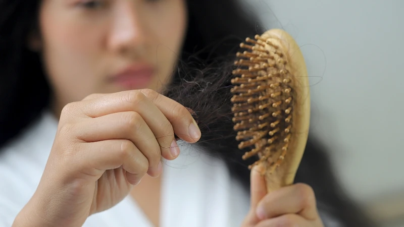Nấm da đầu gây rụng tóc do phá hủy keratin và viêm tổn thương nang tóc