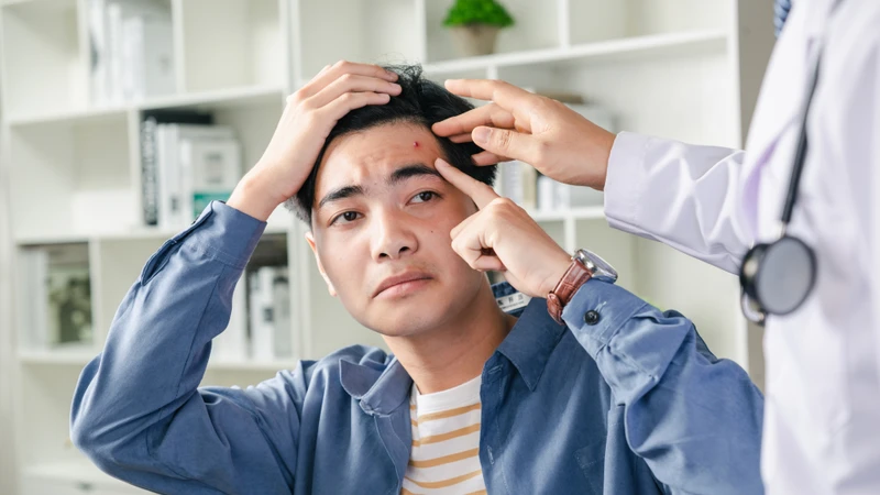 Tham khảo ý kiến bác sĩ nếu nốt mụn sưng đỏ, đau nhiều hoặc chảy mủ
