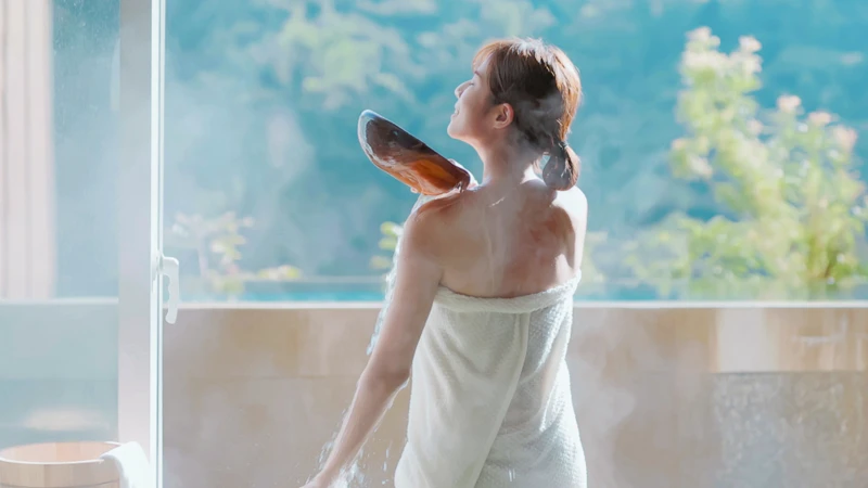 Ngâm mình trong nước ấm có thể giúp làm mềm da và giảm ngứa hiệu quả