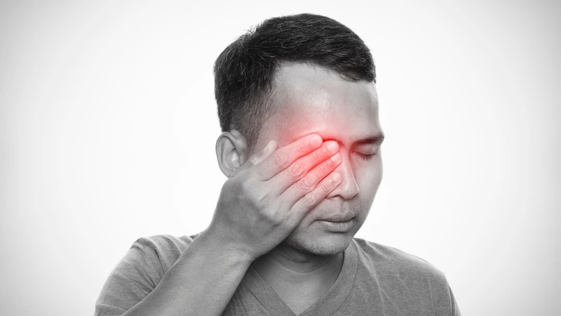 Mắt đau nhức kéo dài, sợ ánh sáng rõ rệt, là biểu hiện gặp của viêm giác mạc