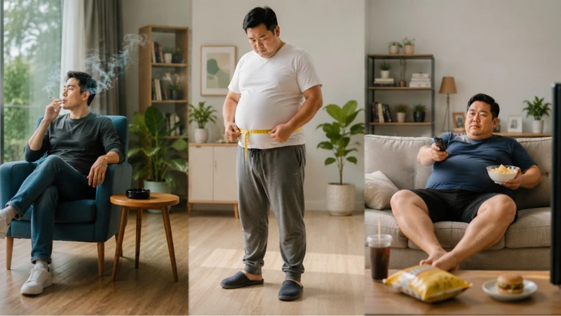 Hút thuốc, thừa cân và ít vận động có thể ảnh hưởng nguy cơ đại trực tràng