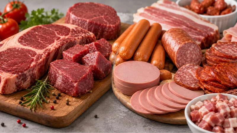 Nên hạn chế thịt đỏ và chế biến sẵn trong chế độ ăn