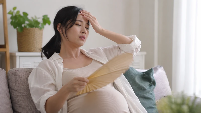 Hormone và chuyển hóa khiến mẹ mới mang thai dễ thấy nóng hơn